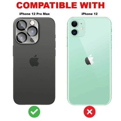 Mobitel {3-Pack} Camera Lens Protector for iPhone 12 Pro Max - Anti-Bubble | Impact Protection | Ultra Clear