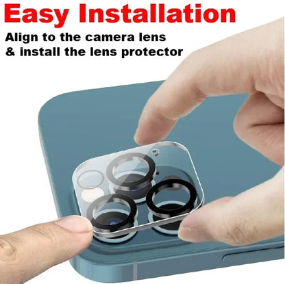 Mobitel {3-Pack} Camera Lens Protector for iPhone 12 Pro - Anti-Bubble | Impact Protection | Ultra Clear