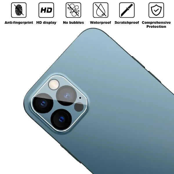 Mobitel {3-Pack} Camera Lens Protector for iPhone 12 Pro - Anti-Bubble | Impact Protection | Ultra Clear