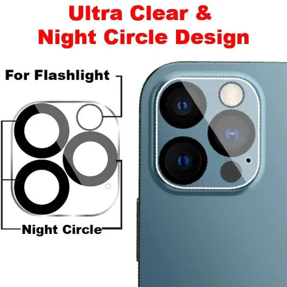 Mobitel {3-Pack} Camera Lens Protector for iPhone 12 Pro - Anti-Bubble | Impact Protection | Ultra Clear