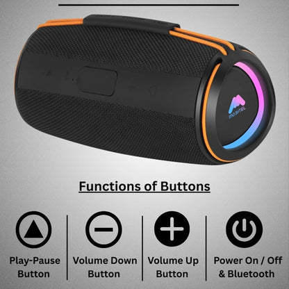 Mobitel Boom 40 Bluetooth Speaker 40W Deep Bass Hi-Fi