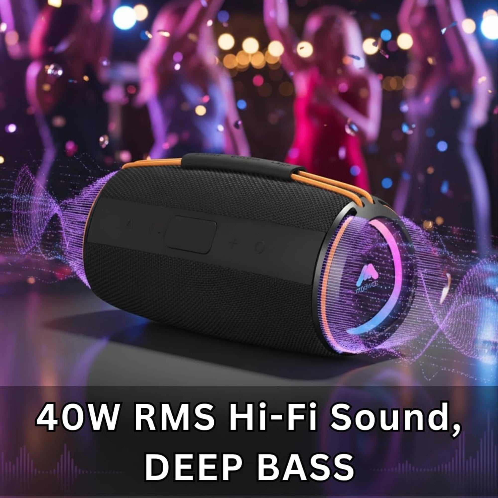 Mobitel Boom 40 Bluetooth Speaker 40W Deep Bass Hi-Fi