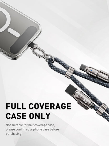 Mobitel 4-in-1 Lanyard Charging Cable 65W 1.2M
