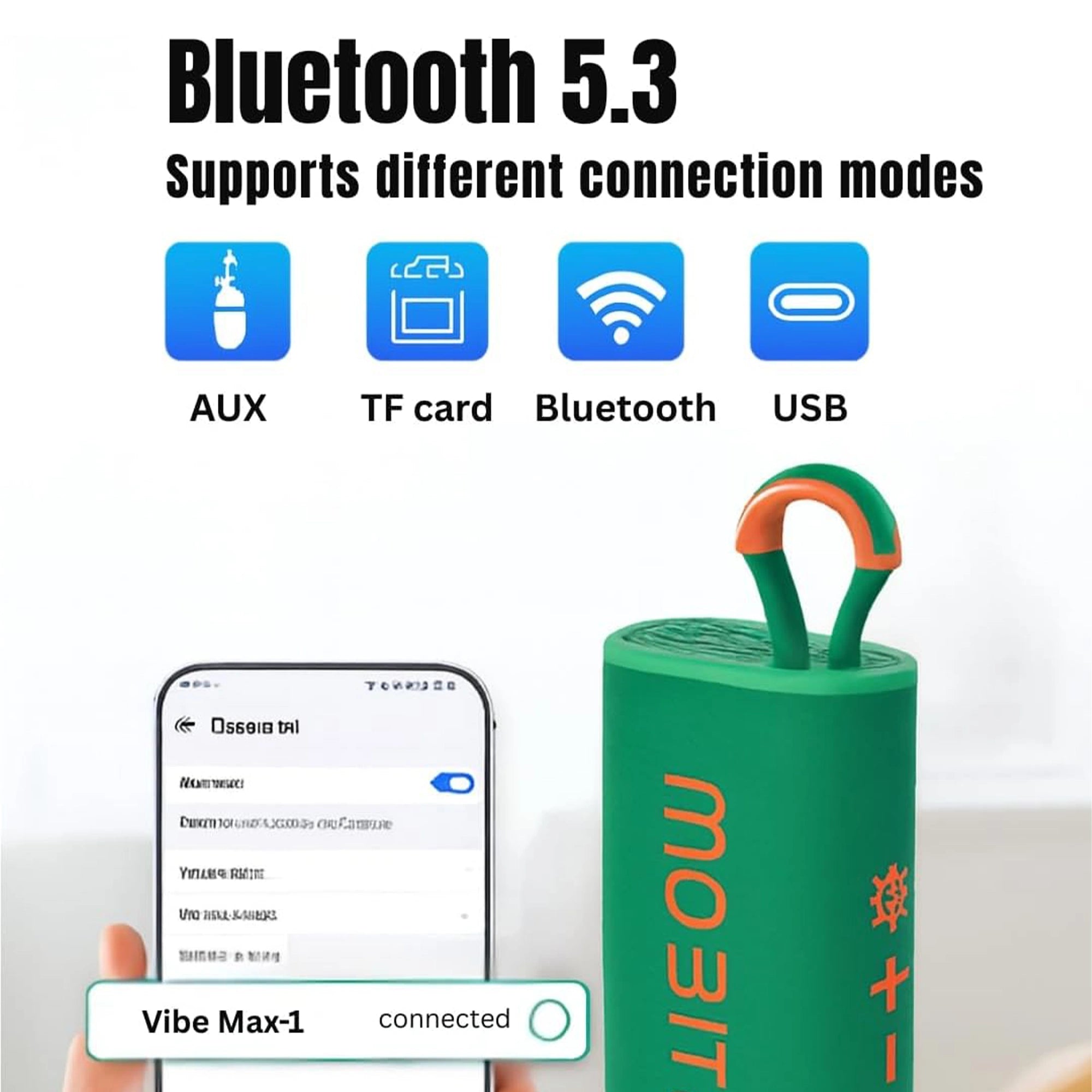 Mobitel Vibe Go Portable Bluetooth Speaker 5W RGB IPX4