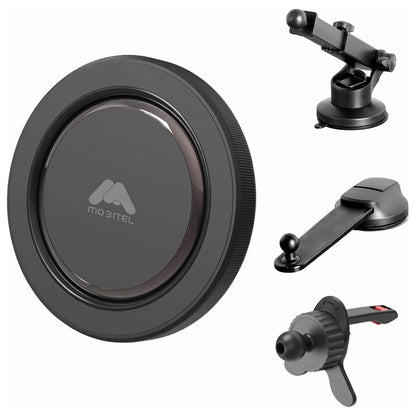 Mobitel MagSafe Magnetic Car Phone Holder 3-in-1 Black