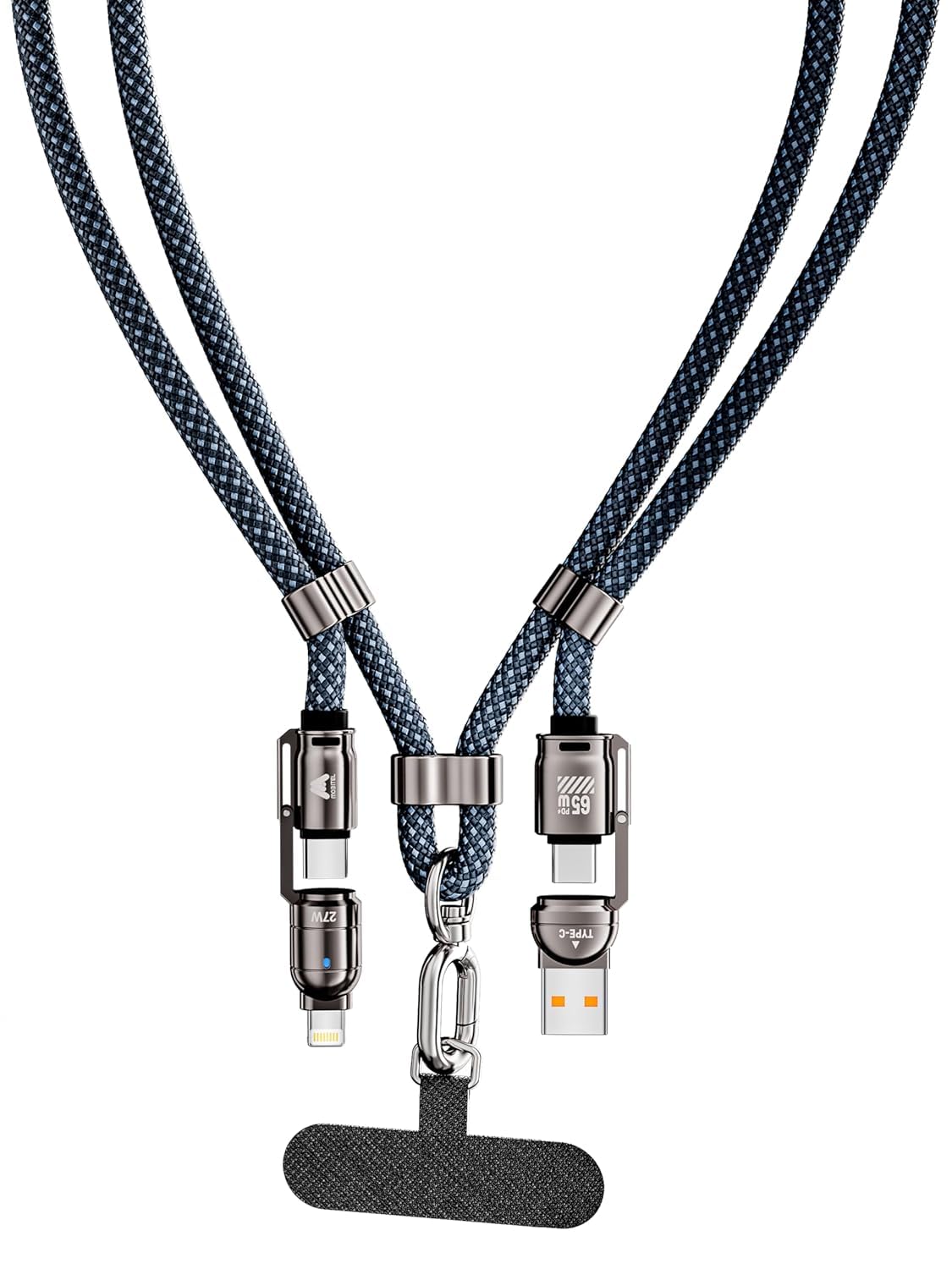 Mobitel 4-in-1 Lanyard Charging Cable 65W 1.2M