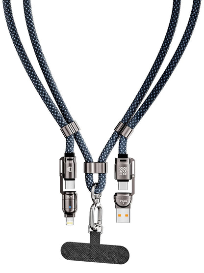 Mobitel 4-in-1 Lanyard Charging Cable 65W 1.2M