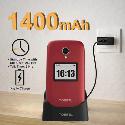Mobitel 8010 4G Big Button Flip Phone