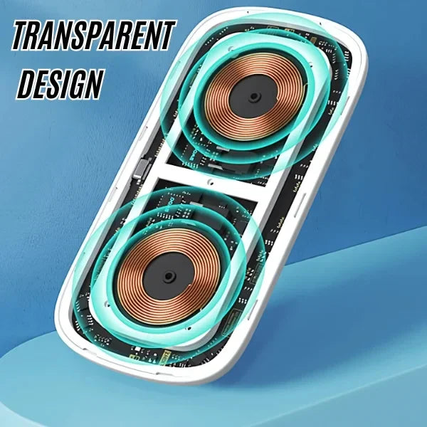 2-in-1 30W Transparent Wireless Charger With Night Light