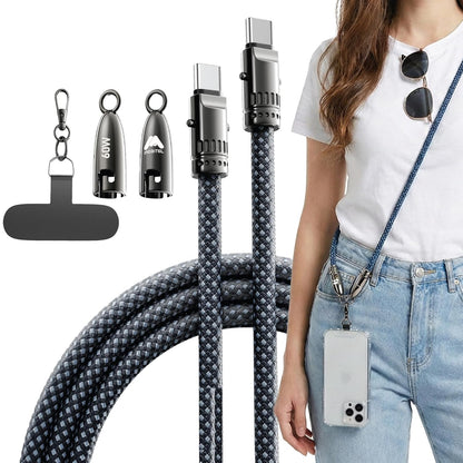 Mobitel USB-C to USB-C Lanyard Charging Cable 60W 1.2M