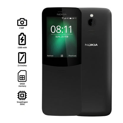 Refurbished Nokia 8110 4G | Fully Unlocked | Grade A/B/C