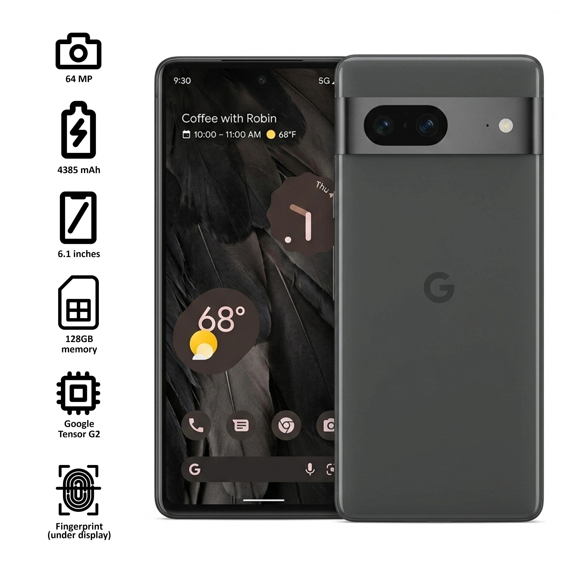 Refurbished Google Pixel 7a | Fully Unlocked | 5G | Grade A/B/C
