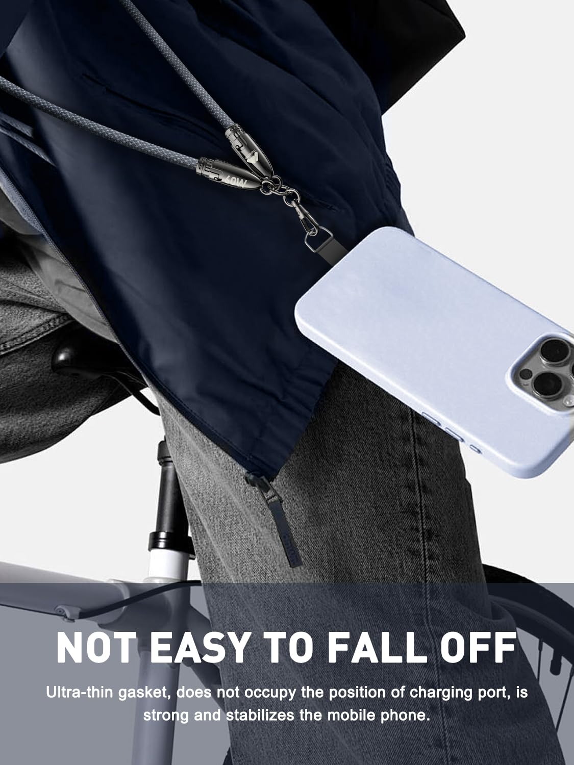 Mobitel USB-C to USB-C Lanyard Charging Cable 60W 1.2M
