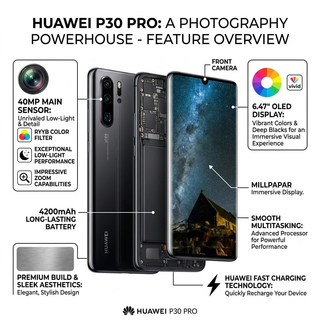 Huawei P30 Pro - 6.47" - 40MP - 4200mAh