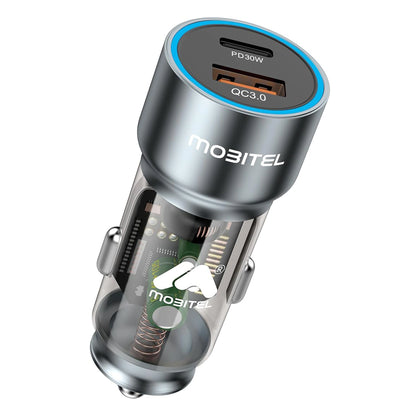 Mobitel 48W Car Phone Charger Adapter PD30W + QC18W