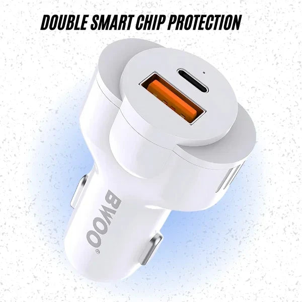 Dual USB Port Fast Car Charger 30W
