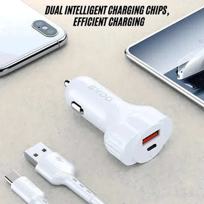 Dual USB Port Fast Car Charger 30W