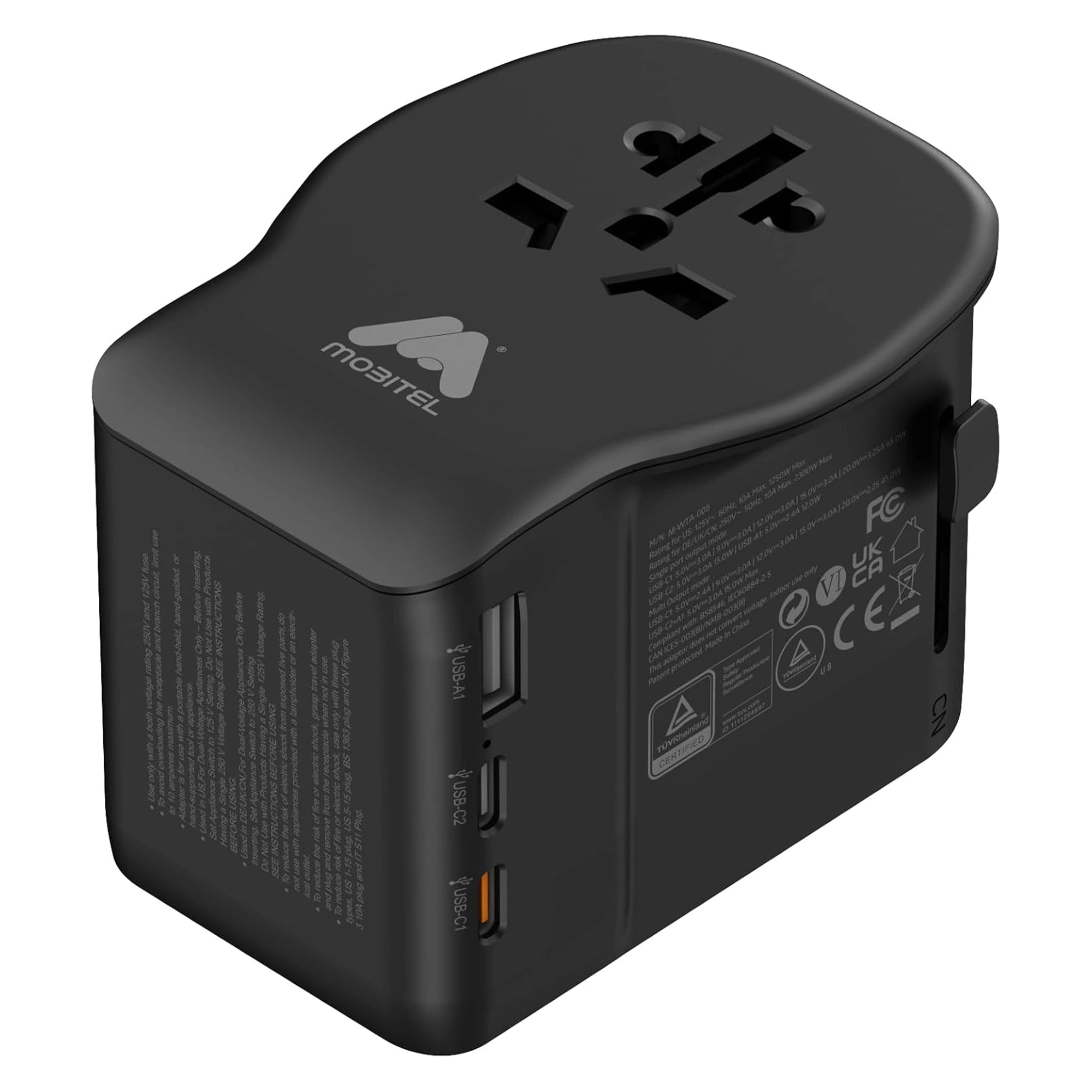 Mobitel World Travel Adapter 65W USB-C PD