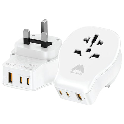 Mobitel Universal Travel Adapter UK 20W USB-C PD
