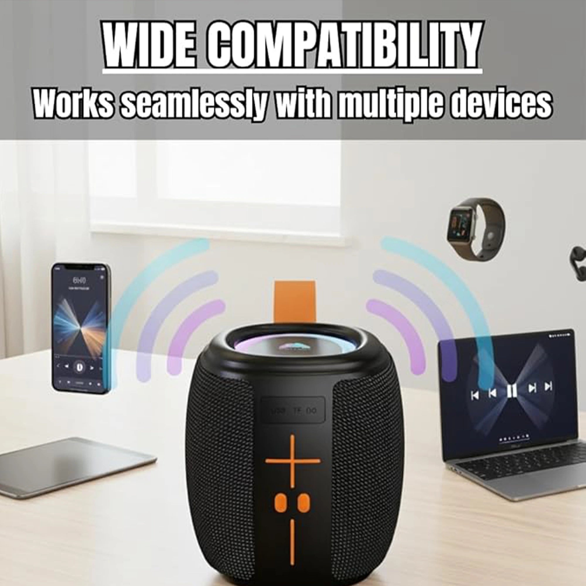 Mobitel POP Portable Bluetooth Speaker 5W RGB IPX4