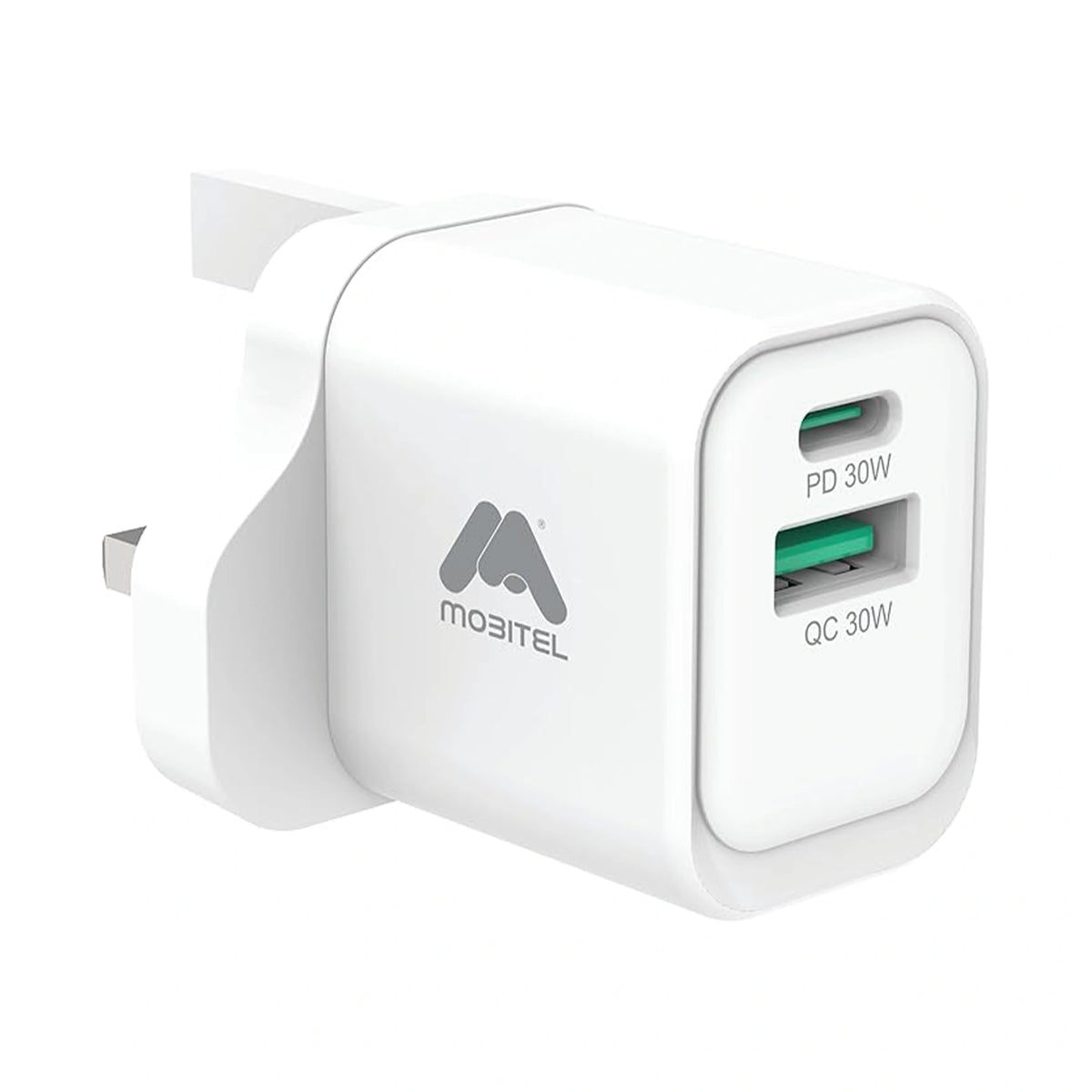 Mobitel 33W GaN Fast Wall Charger Black/White