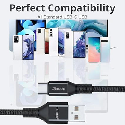 Mobitel USB-A to USB-C Charging Cable 1.5m