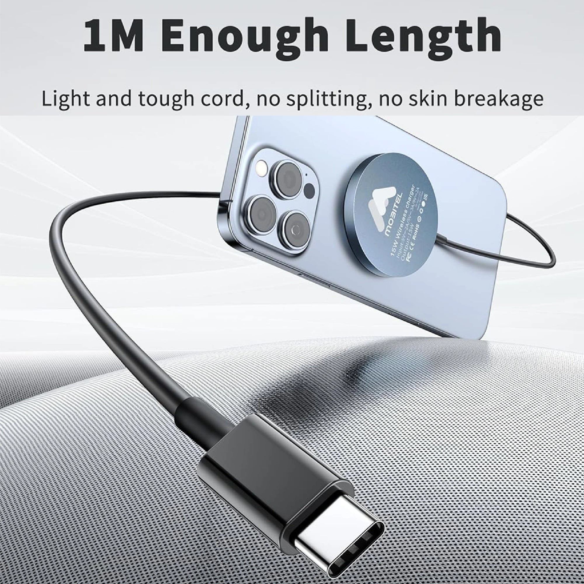 Mobitel 15W Magnetic Wireless Charger Pad