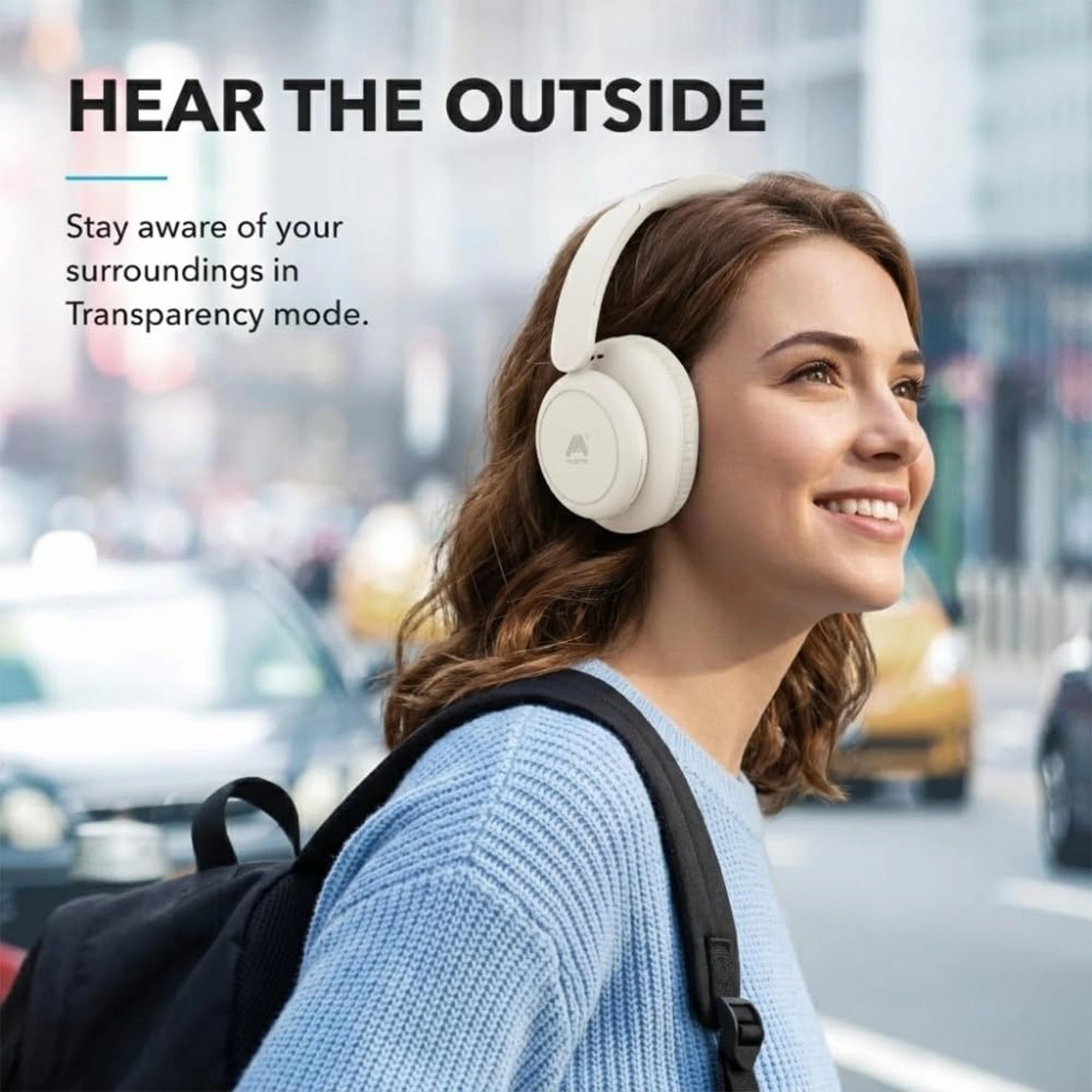 Mobitel Wave On Noise Cancelling Over-Ear Headphones