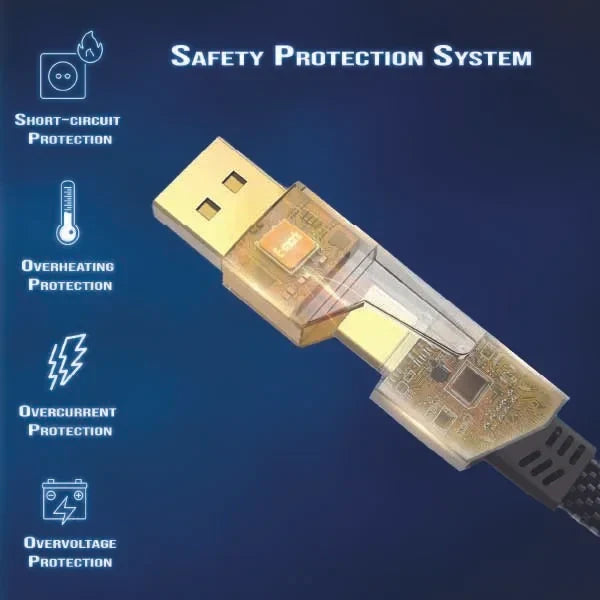 Mobitel 4-in-1 Multi-Charger Cable, 64W 1.2M Fast Charging Cable with USB-A/C to Lightning & USB-C | Nylon Braided Wire Compatible with iPhones, AirPods, iPad, MacBook, Samsung