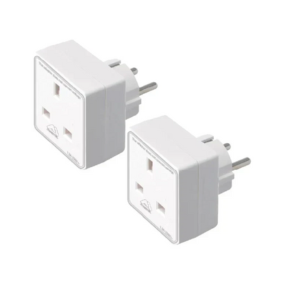 European Travel Adaptor Plug with UK Safety Standards