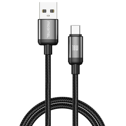 Mobitel Premium Nylon Braided USB-A to USB-C 18W Fast Charging Cable