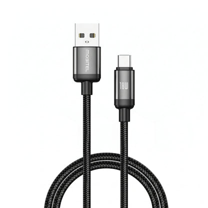 Mobitel USB-A to USB-C Charging Cable 18W 2m 3-Pack