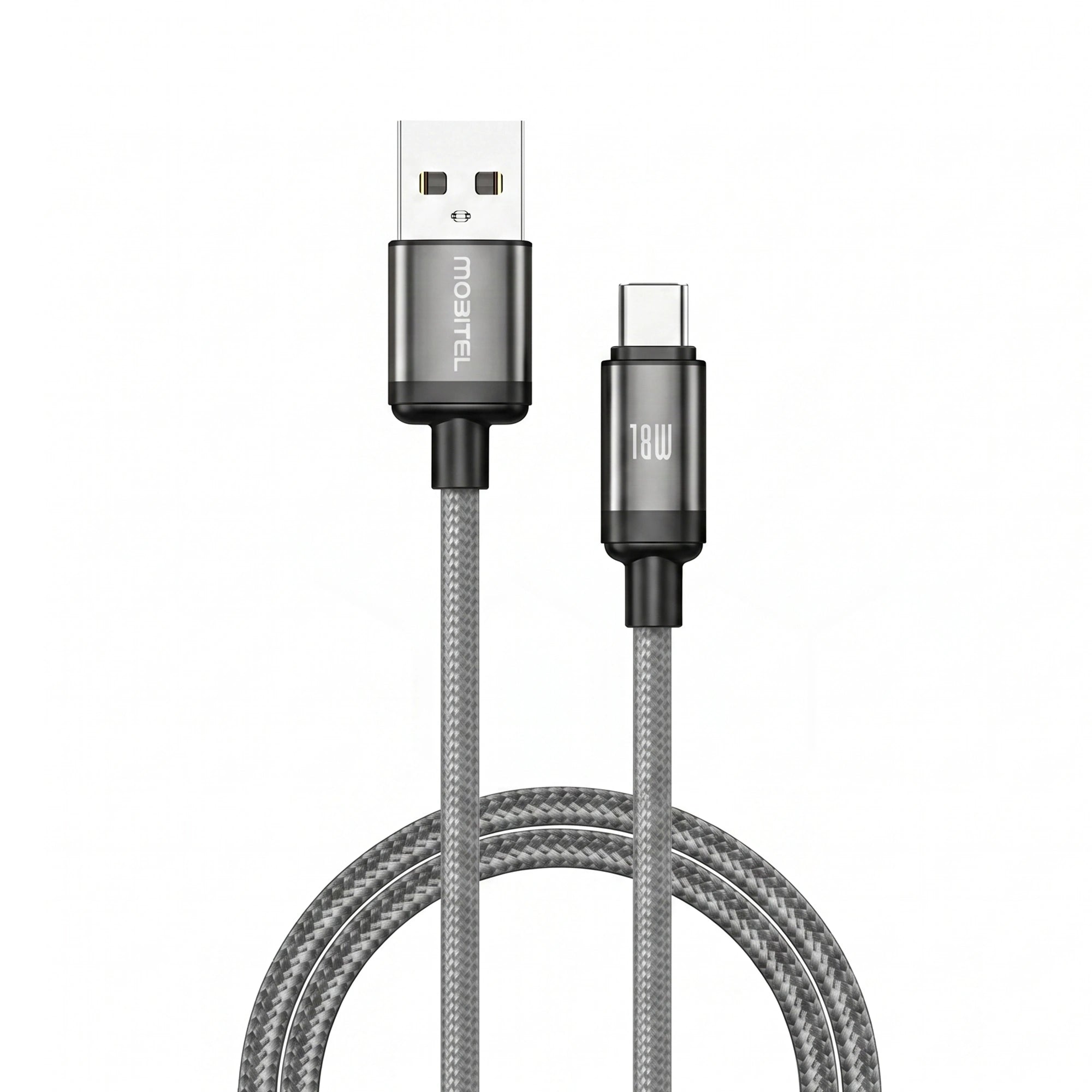 Mobitel USB-A to USB-C Charging Cable 18W 2m 3-Pack