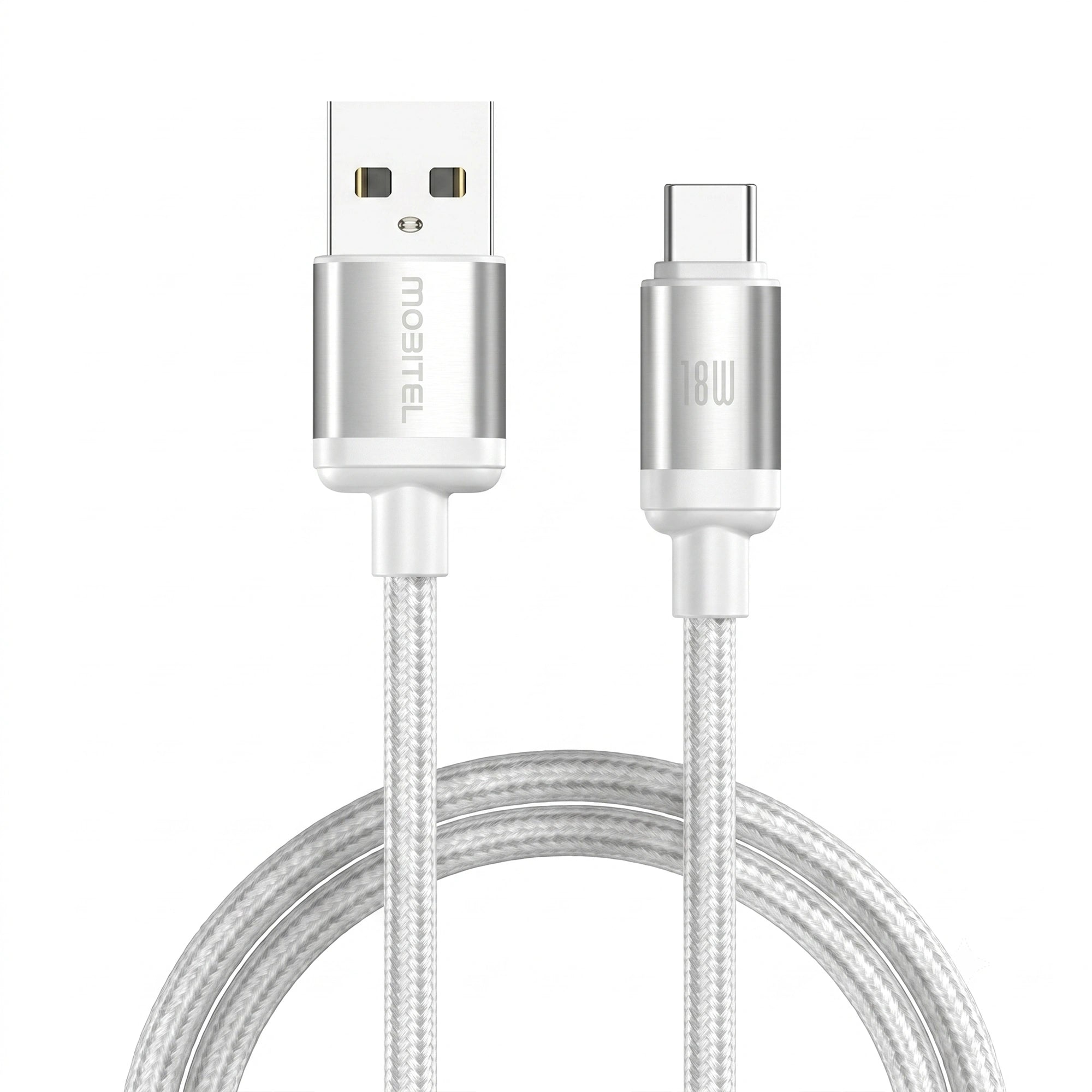 Mobitel USB-A to USB-C Charging Cable 18W 2m 3-Pack