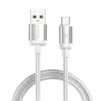 Mobitel USB-A to USB-C Charging Cable 18W 2m 3-Pack