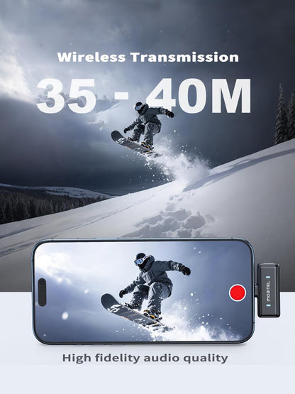 Mobitel VoxGO Dual Lavalier Microphone Clip On Mini Mic with Wireless (BT)