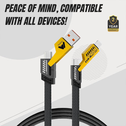 Mobitel 4-in-1 Multi Charging Cable 65W 1.2M