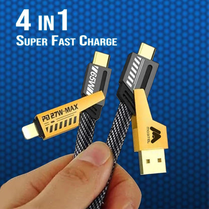 Mobitel 4-in-1 Multi Charging Cable 65W 1.2M
