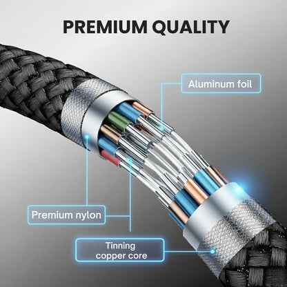 Mobitel Premium Nylon Braided USB-A to USB-C 18W Fast Charging Cable