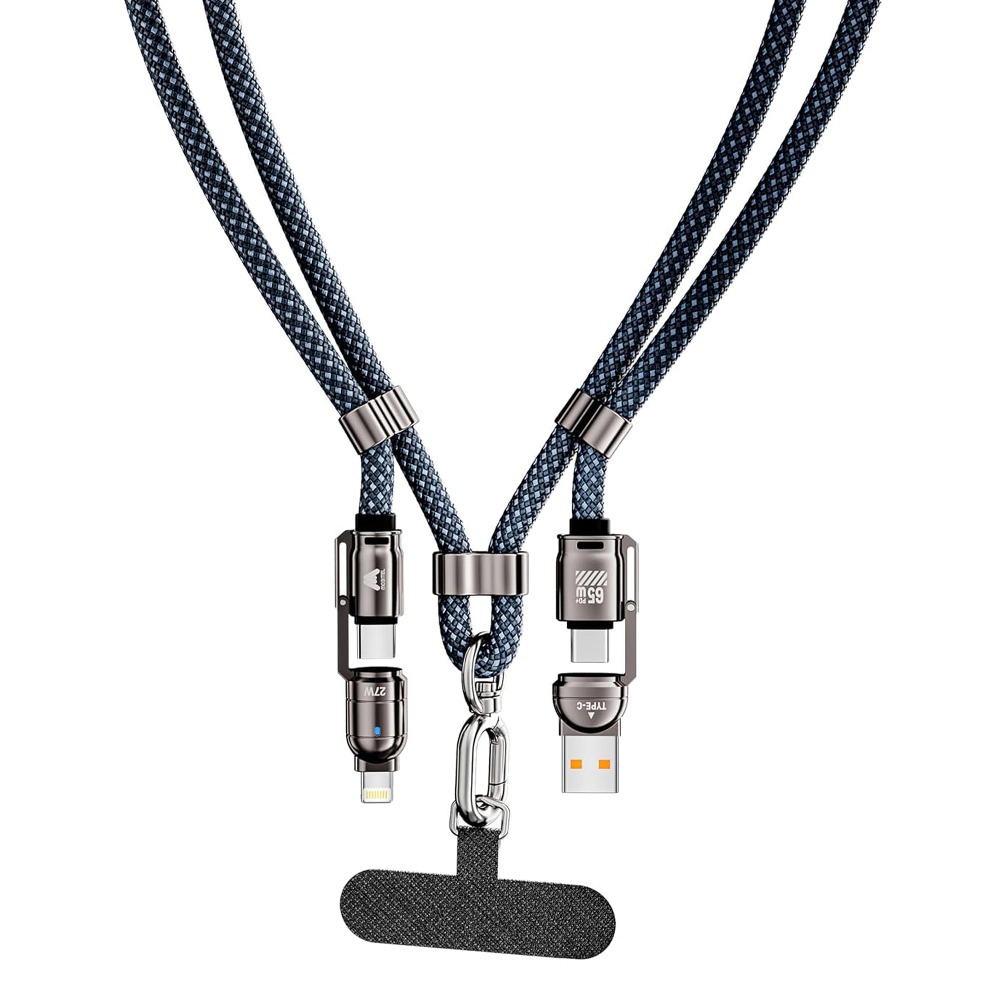 Mobitel 4-in-1 Lanyard Charging Cable 65W 1.2M