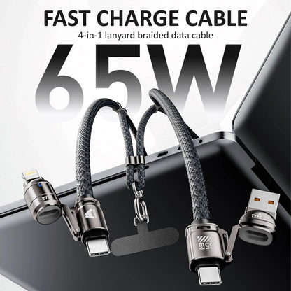 Mobitel 4-in-1 Lanyard Charging Cable 65W 1.2M