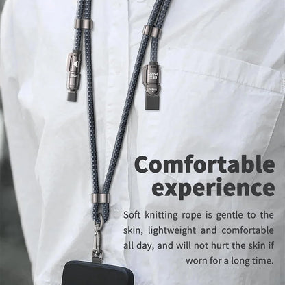 Mobitel 4-in-1 Lanyard Charging Cable 65W 1.2M