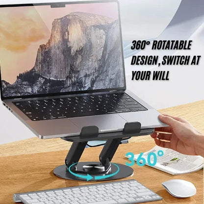 BWOO Aluminum Alloy Foldable Desktop Tablet Holder 360° Rotating