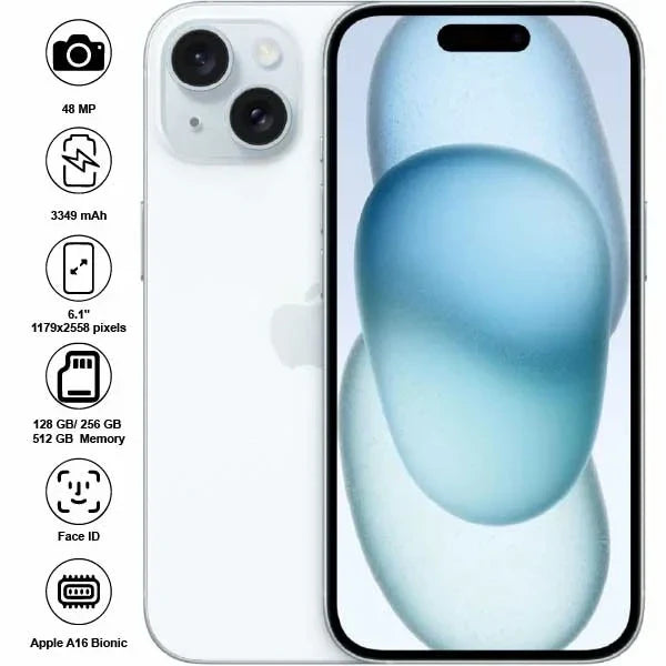 Apple iPhone 15 - 6.1" - 48MP - 3349mAh - (Used)