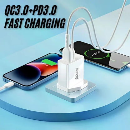 BWOO BO-CDA198 Max 35W Dual Port PD + QC Charging Adapter | USB-C + USB-A