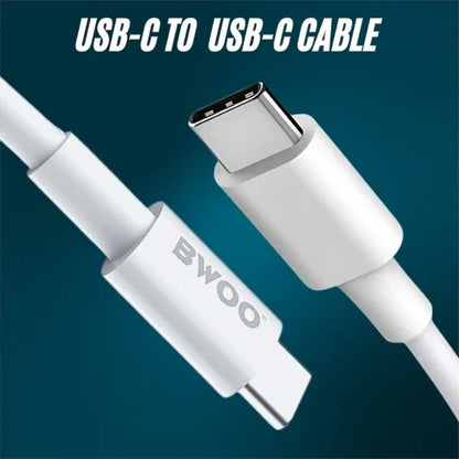 BWOO BO-X192 65W PD Type-C to Type-C Fast Charging Cable - 3Meter Length