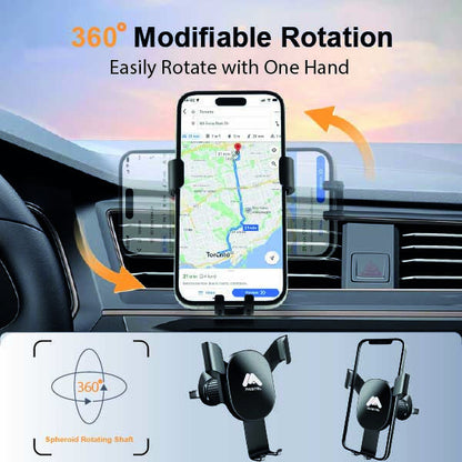 Mobitel Car Phone Holder Air Vent 360° Rotation, Universal Phone holder for Cars, Mobile Phone Automobile Cradle for iPhone Samsung Google etc.