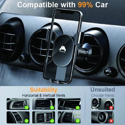 Mobitel Car Phone Holder Air Vent 360° Rotation, Universal Phone holder for Cars, Mobile Phone Automobile Cradle for iPhone Samsung Google etc.