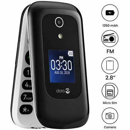 Doro 7050 Flip - 2.8" - 2MP - 1350mAh - (Used)