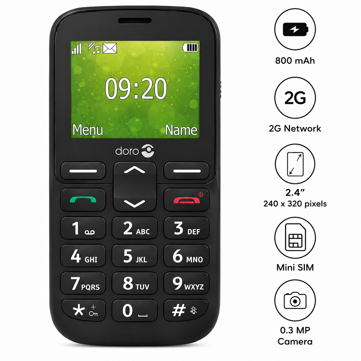 Doro - 1380 - 2.4" - 800mAh - 2G